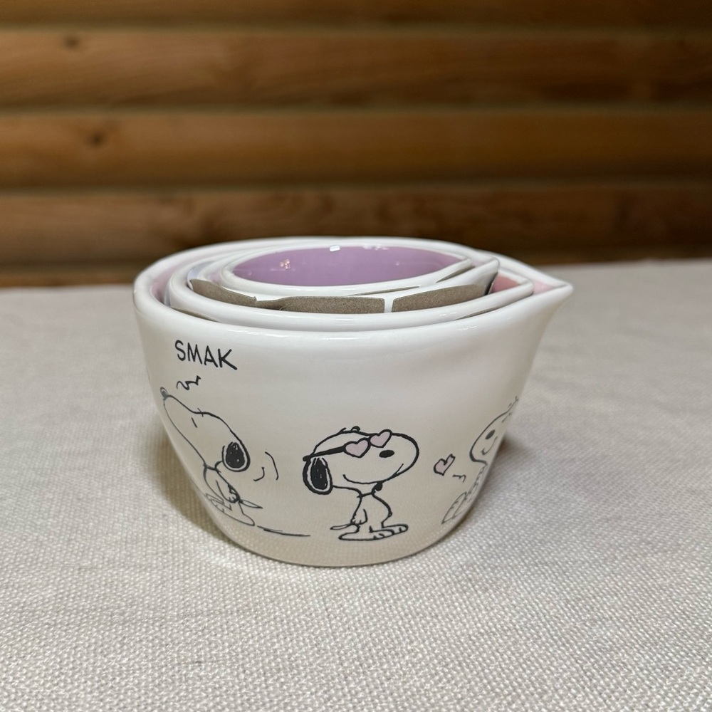 SNOOPY VALENTINES Rae Dunn Measuring Cups